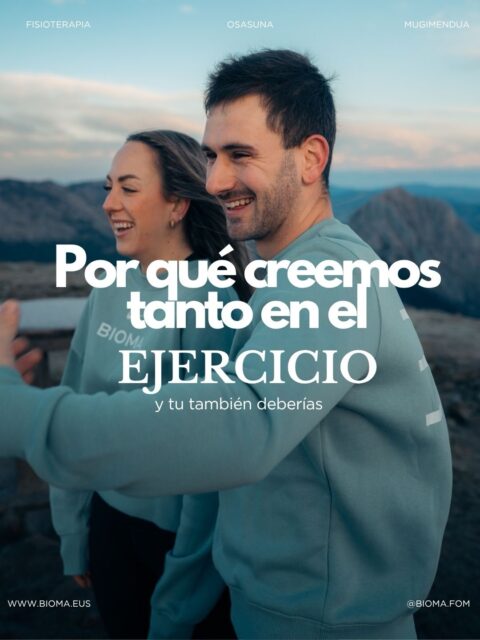 ¿Y si te dijéramos que el ejercicio no sirve solo para ponerte en forma? 😨

Sirve para llegar al final del día con más energía.
Para jugar con tus hijos sin dolor.
Para subir escaleras sin pensarlo.
Para prevenir lesiones.
Para ganar autonomía.
Para vivir más y mejor.

En BIOMA no creemos en soluciones rápidas ni en cambios de 30 días. 

Creemos en el movimiento como una herramienta para construir salud, fuerza y calidad de vida. 💪🏼 

-

Eta ariketak itxura onean bakarrik jartzeko balio ez duela esango bagenizu? 😨

Egunaren amaierara energia gehiagorekin iristeko balio du.
Zure seme-alabekin minik gabe jolasteko.
Pentsatu gabe eskailerak igotzeko.
Lesioak prebenitzeko.
Autonomia irabazteko.
Gehiago eta hobeto bizitzeko.

BIOMAn ez dugu sinesten irtenbide azkarretan, ezta 30 eguneko aldaketetan ere.

Osasuna, indarra eta bizi kalitatea eraikitzeko tresna gisa sinesten dugu mugimenduan. 💪🏼 

#fisioterapia #vitoriagasteiz #movimiento #ejercicio #mugimendua